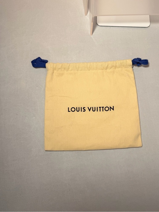Louis Vuitton Handbags - Tan Louis Vuitton Dust Bag with Blue Drawstring Closure